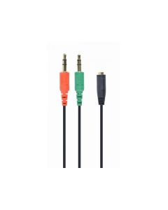 Câble CableXpert 3,5 mm 4 broches mâle vers 3,5 mm femelle + microphone CCA-418