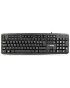 Gembird Clavier standard, USB, AZERTY, Belgique, noir - KB-U-103-BE