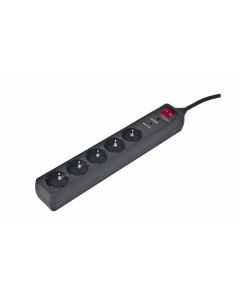 EnerGenie Parasurtenseur, 5 prises, 1,5 m, noir - SPG5-C-5