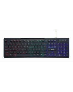 Gembird Clavier ARC EN CIEL retro éclairé, noir, US - KB-UML-02