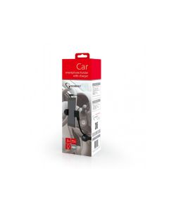 Gembird Support de smartphone de voiture 4-en-1 avec chargeur, émetteur FM - TA-CHU3