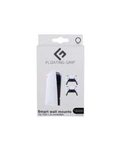Floating Grip Playstation 5 Wall Mounts by Floating Grip - White Bundle - 368019 - PlayStation 5