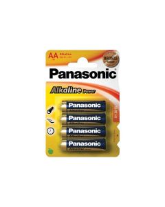 Pack de 4 piles Panasonic Alcaline Power LR6 Mignon AA