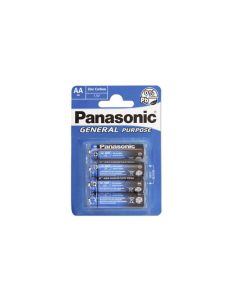 Panasonic Pack de 4 piles General R6 Mignon AA - Bleu