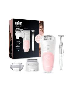 BRAUN Épilateur Silk-épil 5-820 et  4 accessoires dont le bikini styler.