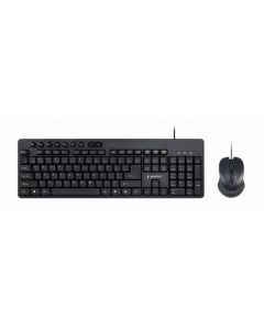 Gembird Ensemble de bureau multimédia, USB, Noir - KBS-UM-04