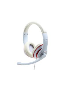 Gembird Casque audio avec micro - Blanc - MHS-03-WTRD