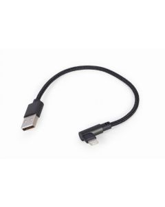 CableXpert Angled 8-pin USB charging & data cable 0.2 m - CC-USB2-AMLML-0.2M