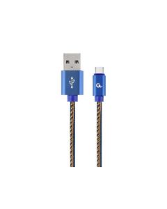 Cablexpert 1 m - USB A - USB C - USB 2.0 - 480 Mbit/s - Bleu CC-USB2J-AMCM-1M-BL