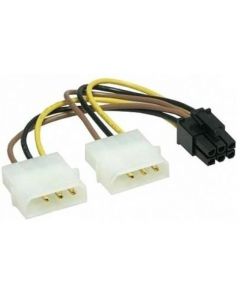 CableXpert Molex (4-pin) - PCI-E (6-pin) - Mâle/Femelle CC-PSU-6