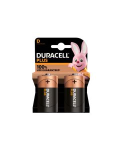 Duracell Paquet de 2 piles Alkaline Plus Extra Life MN1300/LR20 Mono D