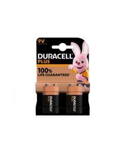 Battery Duracell Alkaline Plus Extra Life MN1604/6LR61 E-Block 9V (2-Pack)