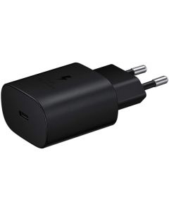 Samsung AC Chargeur Super rapide 25W USB-C Noir EP-TA800NBEGEU