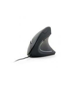 Gembird Droitier - Conception verticale - USB Type-A - Noir MUS-ERGO-01
