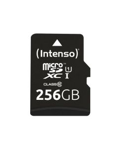 Intenso memory card microSDXC UHS-I Premium 256GB + adapter CL 10