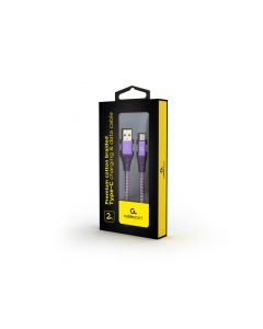 Gembird 2m USB A USB C USB 2.0 480 Mbit/s Violett/Weiß CC-USB2B-AMCM-2M-PW