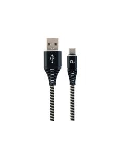 CableXpert USB Type-C-Kabel mit Metallanschlüssen, 1 m, black - CC-USB2B-AMCM-1M-BW