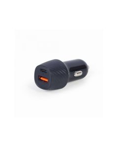Gembird Chargeur auto avec 2 ports USB 20W, noir - TA-U2QC3-CAR-02