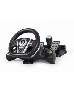 Volant de course à vibrations avec pédalier (PC/PS3/PS4/SWITCH) - STR-M-01