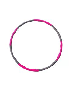 Hula Hoop en mousse 100cm, 1,2kg (Rose-Gris)