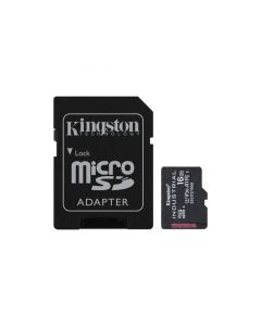 Kingston 16Go Industrial Carte microSDHC C10 A1 pSLC Carte + SD-Adaptateur SDCIT2/16GB