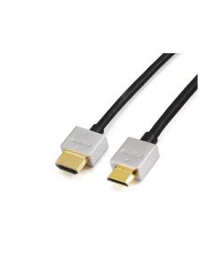 Reekin HDMI Câble - 3,0 Mètre - FULL HD Ultra Slim Mini (Hi-Speed w. Eth.)