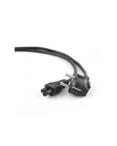 CableXpert - 1 m - Mâle - CEE7/7 - Coupleur C5 - Noir PC-186-ML12-1M