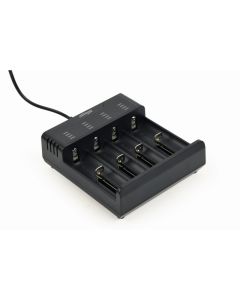 EnerGenie Chargeur de batterie rapide Ni-MH + Li-Ion, noir - BC-USB-02