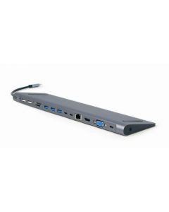 CableXpert USB Typ-C 8-in-1 Multi-Port-Adapter, USB-Hub