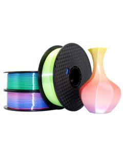 Gembird Filament, PLA Soie Arc-en-ciel, 1,75 mm, 1 kg - 3DP-PLA-SK-01-BG
