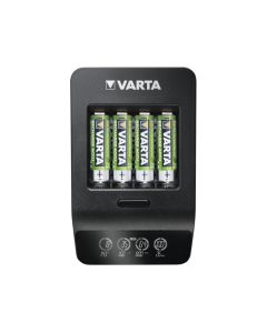 Varta Chargeur universel de batterie , chargeur intelligent LCD avec piles, 4x Mignon, AA