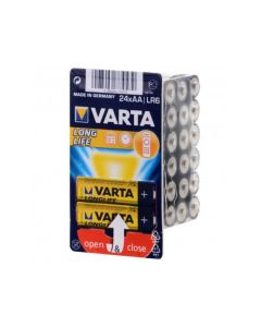 Varta Pack de 24 piles Alkaline, Mignon, AA, LR06, 1.5V Longlife,