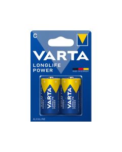 Varta Pack de 2 piles Baby, C, Alkaline,  LR14, 1.5V - Longlife Power