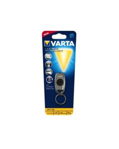 Varta LED Taschenlampe Metal Key Chain Light inkl. 2x Knopfzelle CR2016