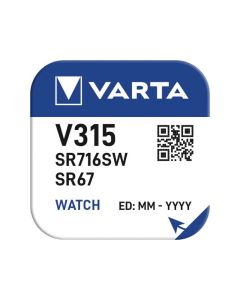 Varta Battery Silver Oxide, Knopfzelle, 315, SR67, 1.55V (10-Pack)