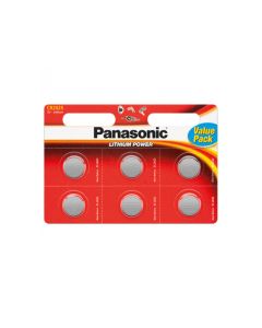 Panasonic Battery Lithium, CR2025, 3V -, Lithium Power, Blister (6-Pack)