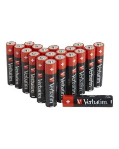 Verbatim Pack dew 24 piles Alkaline, Mignon, AA, LR06, 1.5V - Premium, Box