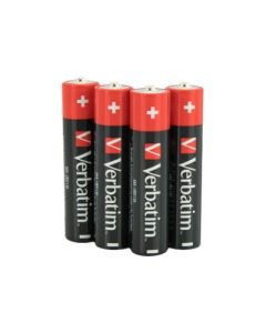 Verbatim Pack de 4 piles Alkaline, Micro, AAA, LR03, 1.5V - Premium