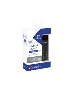 Verbatim USB 3.1 Stick 32GB, Typ C, Secure, Keypad - Retail