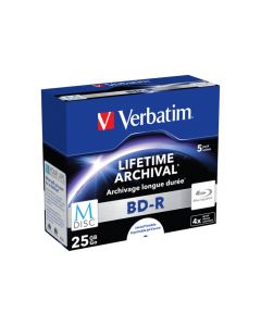 Verbatim M-DISC BD-R 25GB/1-4x Jewelcase (5 Disc) - Archivmedium