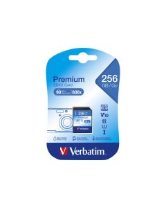 Verbatim SDXC-Card 256GB, Premium, Class 10, U1 - 45MB/s, 300x, Blister