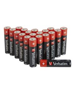 Verbatim Pack de 20  Piles Alkaline, Mignon, AA, LR06, 1.5V , Blister
