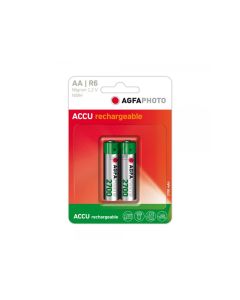 AGFAPHOTO Piles Rechargeables Alcalines AA Mignon 2700mAh (2-Pack)