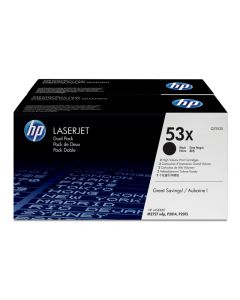 HP No.53X Dual Pack Black Cartridge VE 2 x Q7553X - Q7553XD