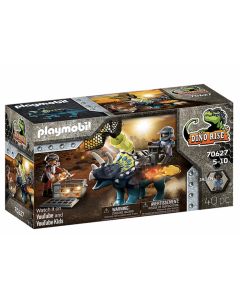 Playmobil Dino Rise - Triceratops et soldats (70627)
