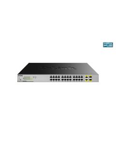 D-LINK Switch 24 ports PoE/PoE+ Gigabit+2 ports 1000Base-T/SFP - DGS-1026MP
