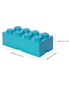 LEGO Brique de rangement 8 plots azur (40041743)
