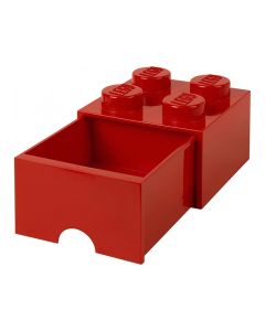 LEGO Brique de rangement 4 plots + 1 tiroir rouge (40051730)