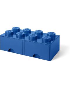 LEGO Brique de rangement 8 plots + 2 tiroir bleu (40061731)