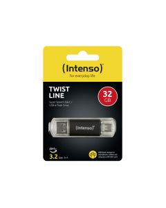 Intenso USB Flash Drive Twist Line 32 Go (3539480) - 3.2 USB-A + USB-C